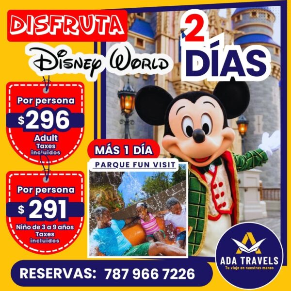 disney world 2 dias