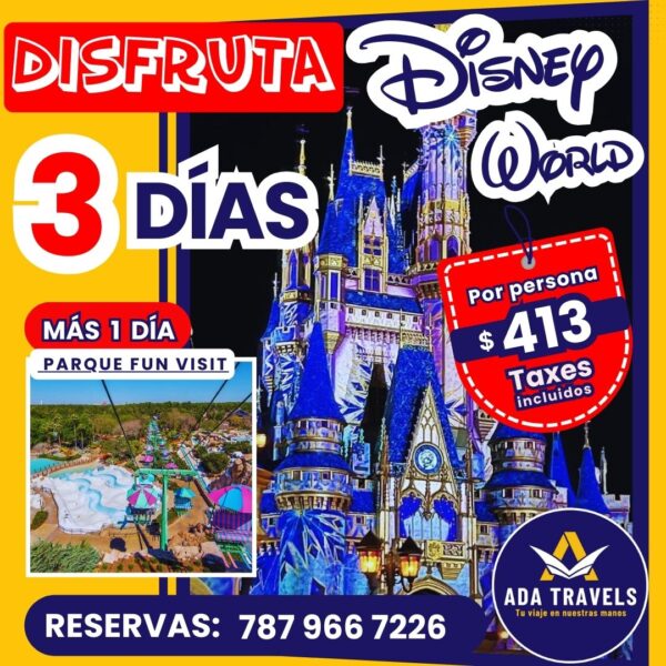 disney world 3 dias