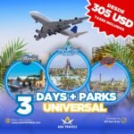 Combo Universal Orlando – 3 Días de Parques